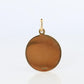 18k Colorful Flower Pendant. 18k Yellow Gold Dainty Rose Enamel Pendant.