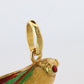 18k Colorful Fish Pendant. 18k Yellow Gold Playful Fish Enamel Pendant.