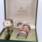 Vintage GUCCI Quartz 11/12.2  Watch Timepiece. Gucci Ladies Silver watch BOX