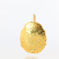 18k Resting Woman Pendant. 18k Yellow Gold Intaglio Lady with Basket Pendant