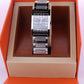 Genuine HERMES TA1.710. Hermes Tandem Stainless Steel Mens Rectangle Watch.