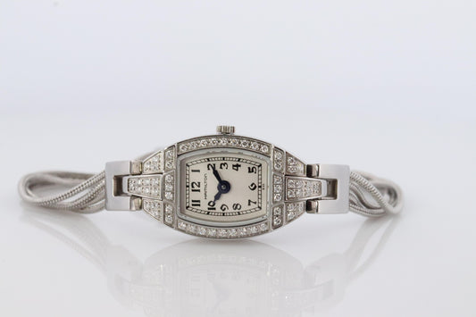 Hamilton Diamond Watch. Ladies Hamilton Classic Diamond Dainty watch with Box.