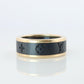 PreOwned Louis Vuitton Band. 18k Titanium Les Gastons Embossed Wide Ring.