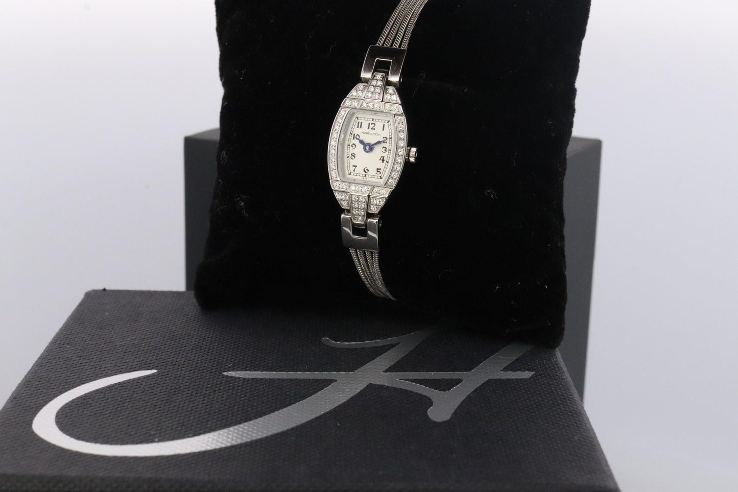 Hamilton Diamond Watch. Ladies Hamilton Classic Diamond Dainty watch with Box.