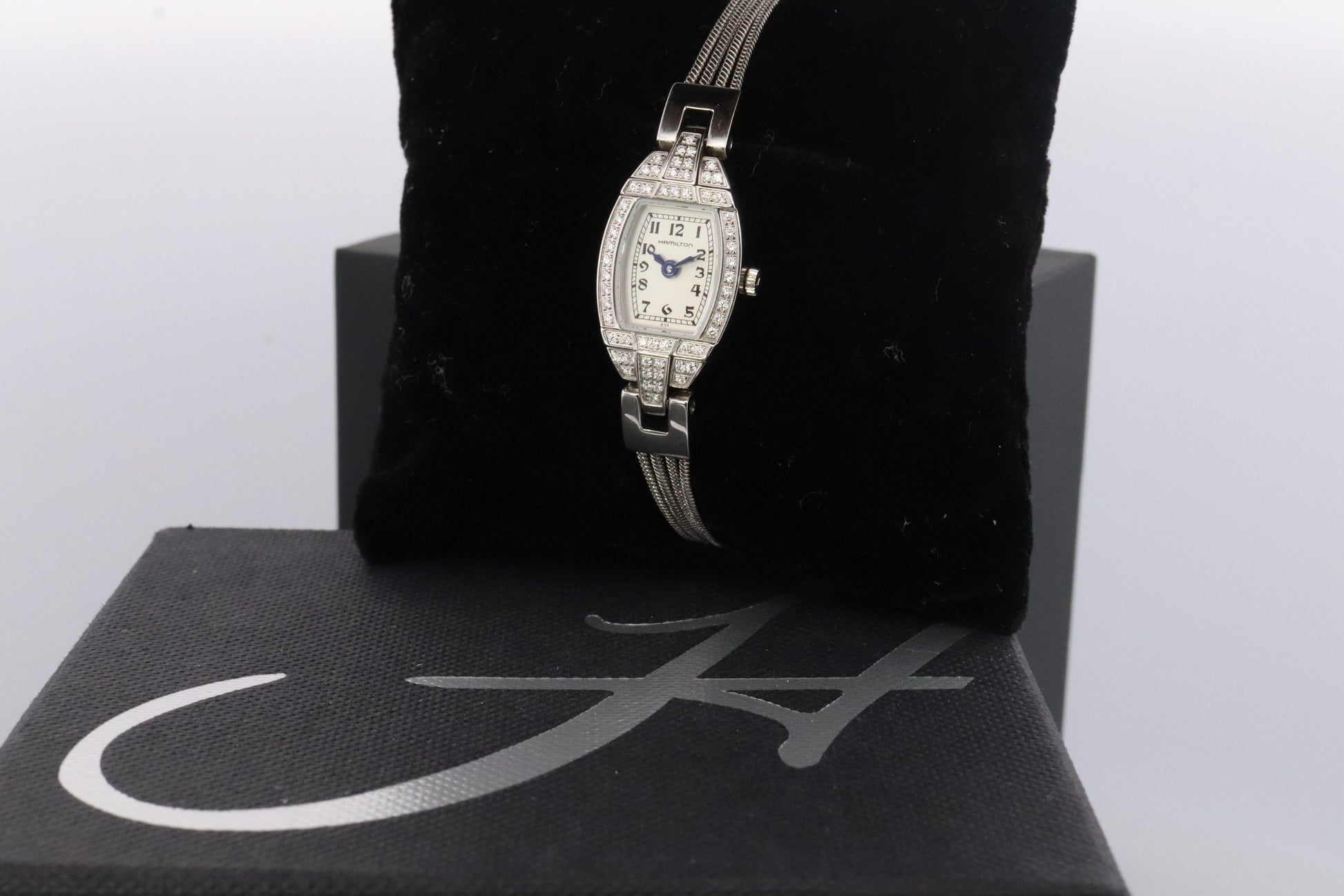 Hamilton Diamond Watch. Ladies Hamilton Classic Diamond Dainty watch with Box.