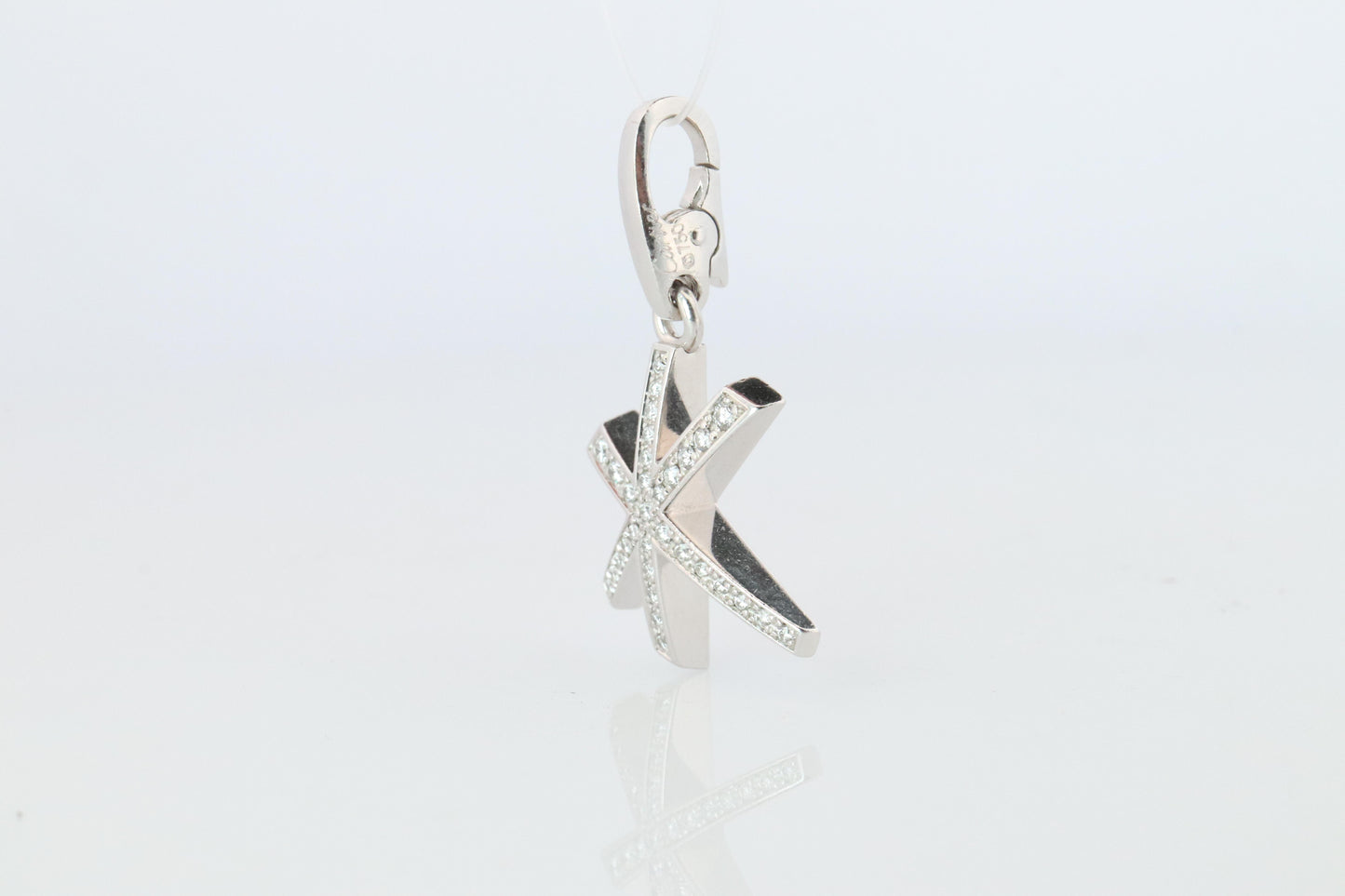 Genuine Cartier Firework Pendant. 18k White Gold Diamond Cartier Fireworks Charm
