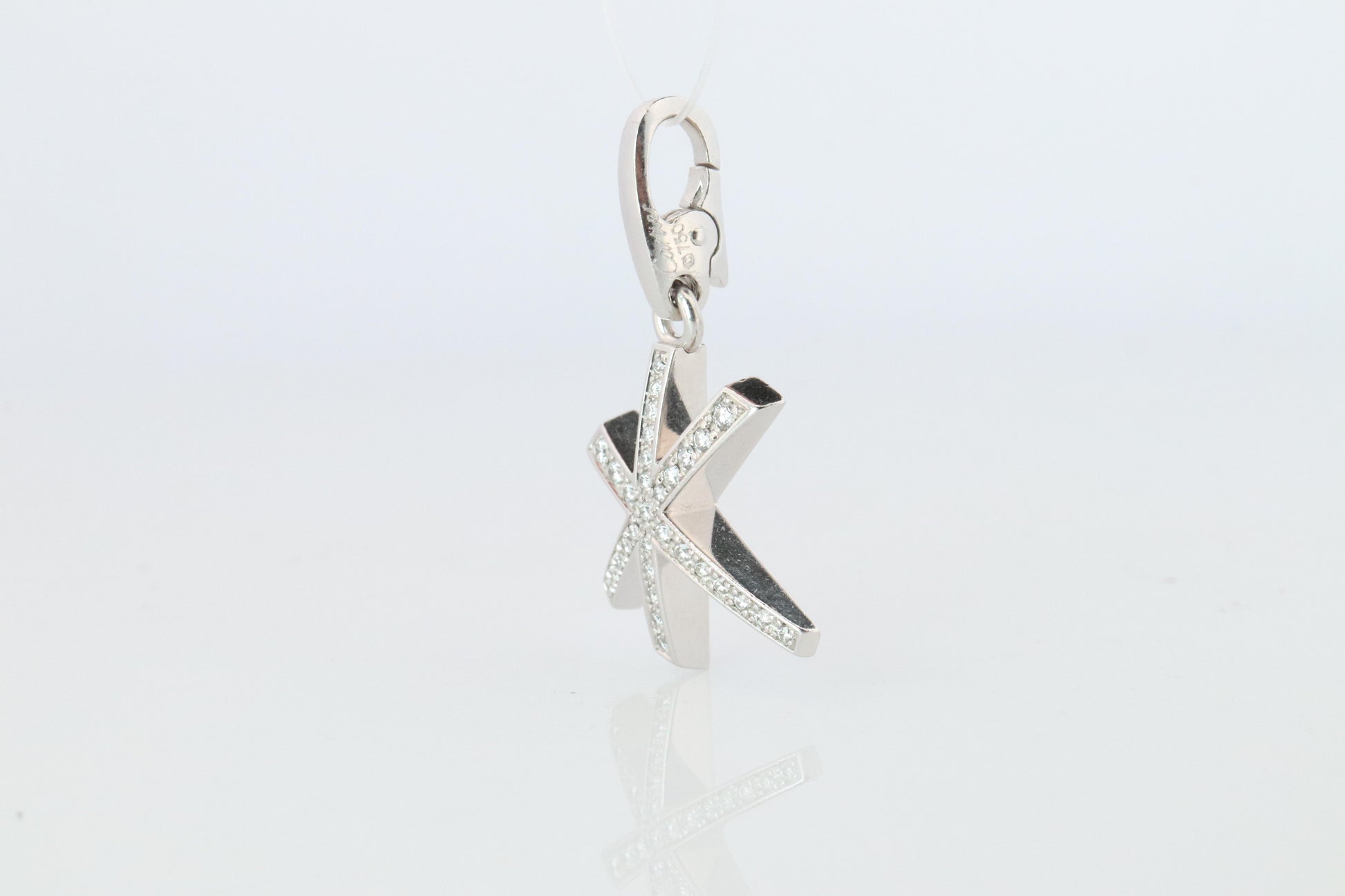 Genuine Cartier Firework Pendant. 18k White Gold Diamond Cartier Fireworks Charm