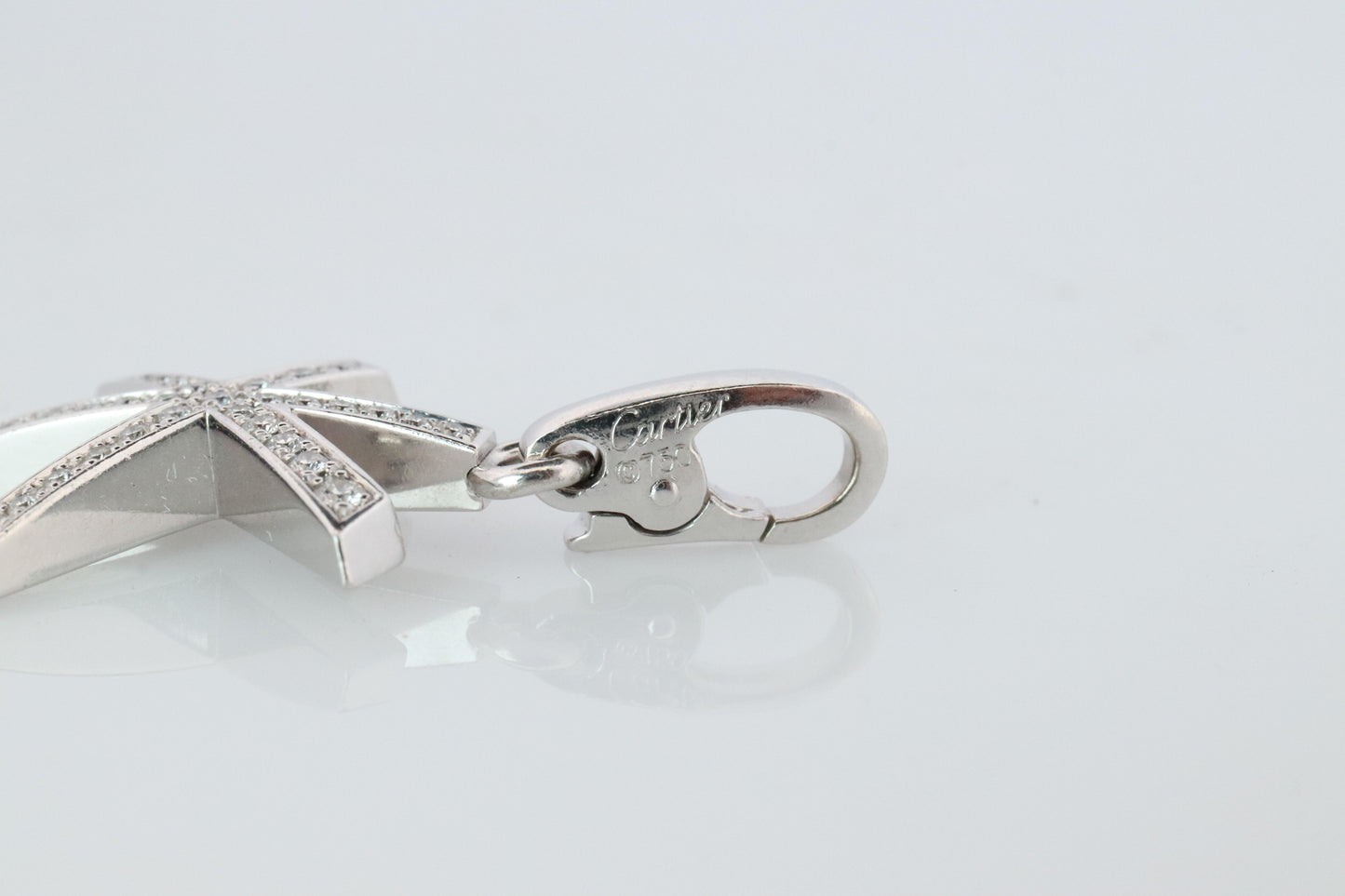 Genuine Cartier Firework Pendant. 18k White Gold Diamond Cartier Fireworks Charm