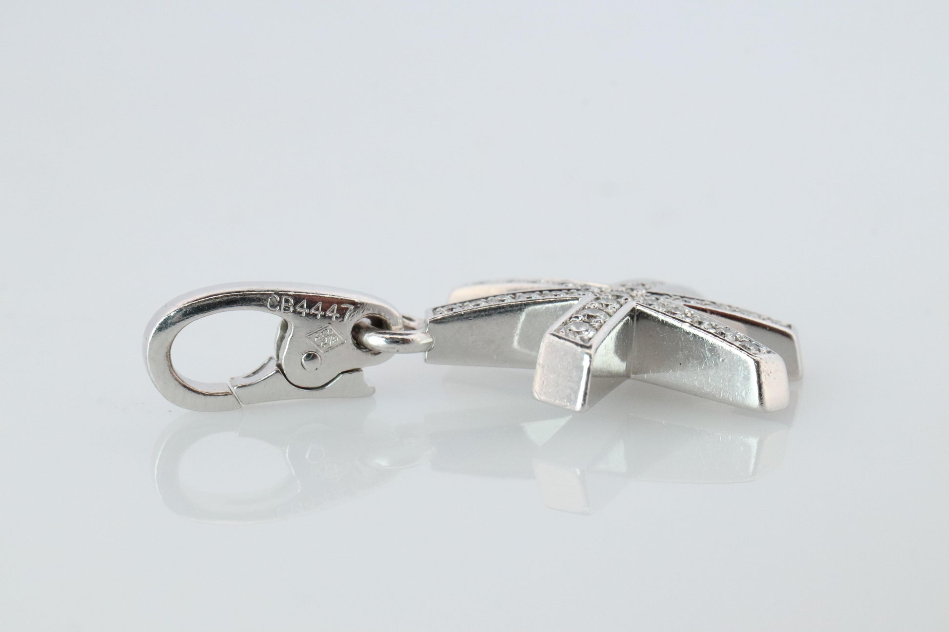 Genuine Cartier Firework Pendant. 18k White Gold Diamond Cartier Fireworks Charm