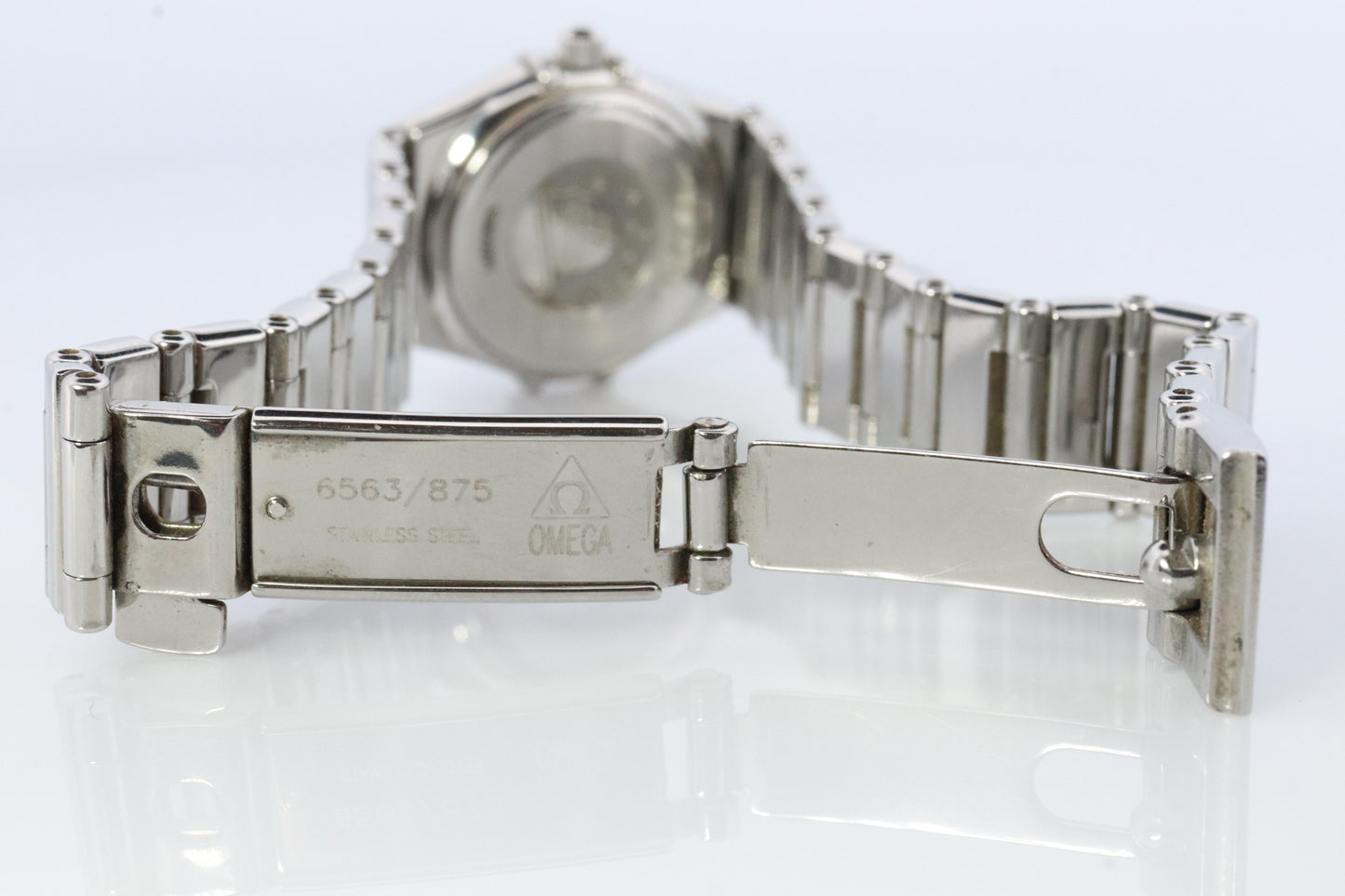 Omega Diamond Watch. Authentic Ladies Omega 1465.71 Constellation Mother Pearl.