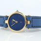 Cartier Watch. Must de Cartier Vendome Round Argent Vermeil Blue Night sky Dial.