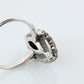 Jade shield ring. Platinum Shield Ring Jade Cabochon and Diamond wide band