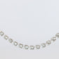 Platinum Diamond Tennis Necklace. PT850 round diamond Tennis Chain Strand. 3CTW