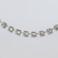 Platinum Diamond Tennis Necklace. PT850 round diamond Tennis Chain Strand. 3CTW