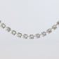 Platinum Diamond Tennis Necklace. PT850 round diamond Tennis Chain Strand. 3CTW