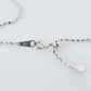 Platinum Diamond Tennis Necklace. PT850 round diamond Tennis Chain Strand. 3CTW