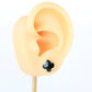 Van Cleef Arpels Pure Alhambra Earrings Genuine VCA 18k YG Vintage Black Onyx