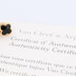Van Cleef Arpels Pure Alhambra Earrings Genuine VCA 18k YG Vintage Black Onyx