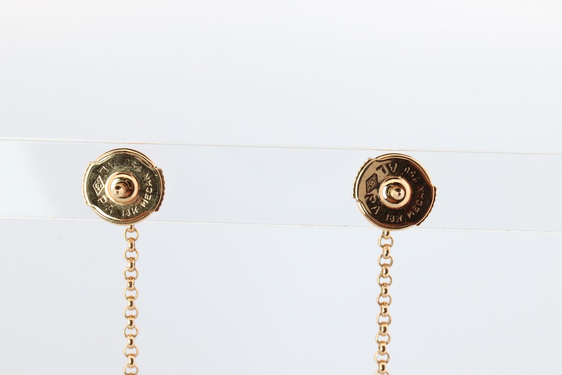 18k Chopard Happy Diamond Earrings. CHOPARD Happy Darling Dangle Earrings