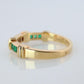 CARTIER Contessa 18k 750 Yellow Gold Ring. Cartier Diamond and Emerald Band
