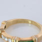 CARTIER Contessa 18k 750 Yellow Gold Ring. Cartier Diamond and Emerald Band
