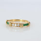 CARTIER Contessa 18k 750 Yellow Gold Ring. Cartier Diamond and Emerald Band