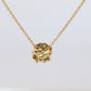 Vintage Tiffany Co Necklace. 18k Tiffany Green Peridot Kiss Around Pendant.