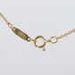 Vintage Tiffany Co Necklace. 18k Tiffany Green Peridot Kiss Around Pendant.