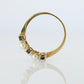 18k Tiffany and Co. Sapphire Pearl Ring. 18k Gold Tiffany Sapphire Eternity band