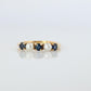 18k Tiffany and Co. Sapphire Pearl Ring. 18k Gold Tiffany Sapphire Eternity band