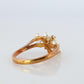 Mikimoto Ring. Vintage 18k Gold Mikimoto Pearl and Diamond Cluster. Vines Grapes