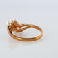 Mikimoto Ring. Vintage 18k Gold Mikimoto Pearl and Diamond Cluster. Vines Grapes