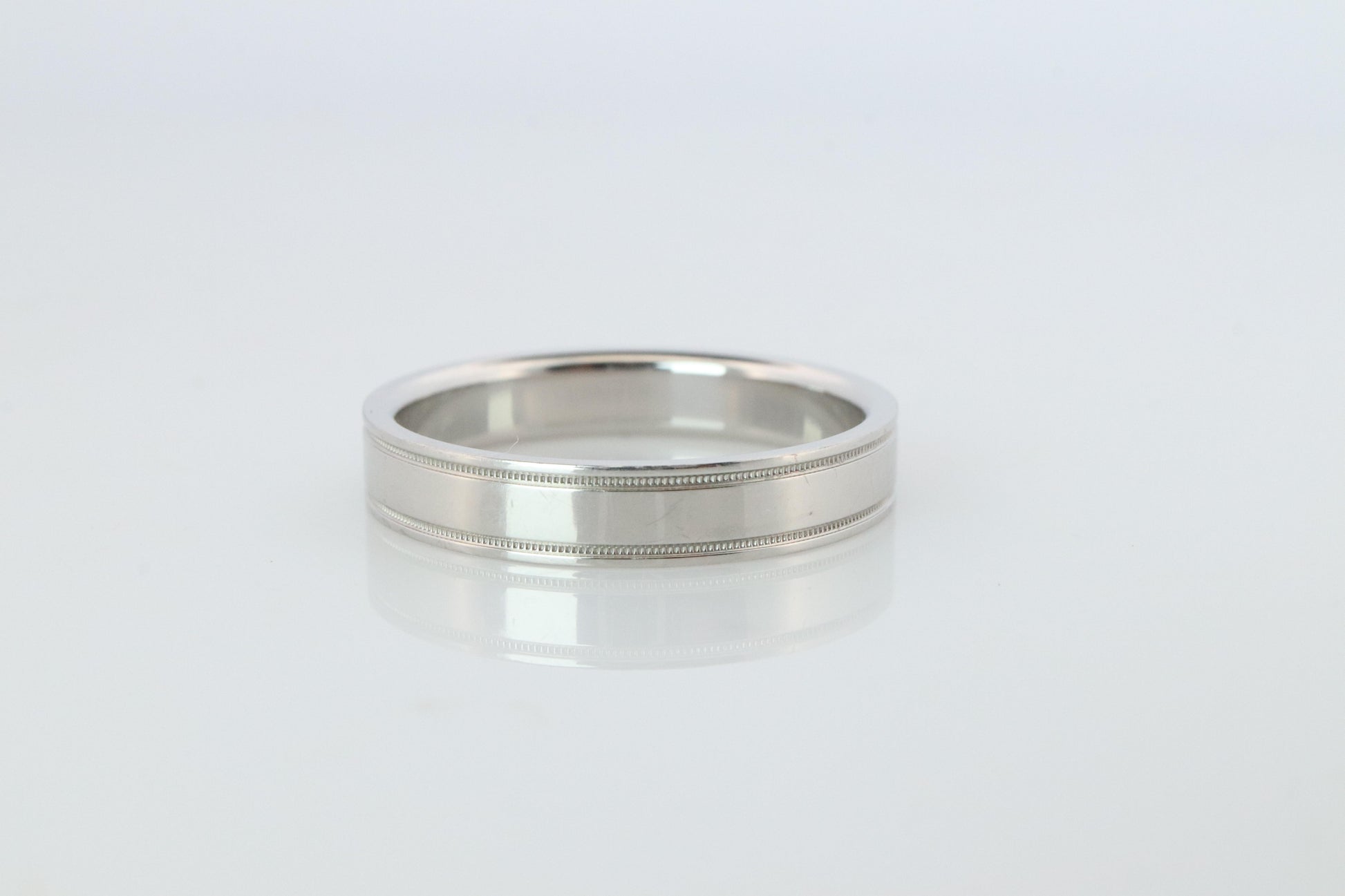 Tiffany and Co Authentic Ring. Tiffany Together Double Milgrain Platinum Band