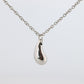 Tiffany and Co Teardrop Pendant. Platinum Tiffany Elsa Peretti Tear Necklace