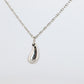 Tiffany and Co Teardrop Pendant. Platinum Tiffany Elsa Peretti Tear Necklace