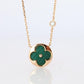 Louis Vuitton Malachite Blossom BB Sun Necklace LV 18k YG Diamond Pendant