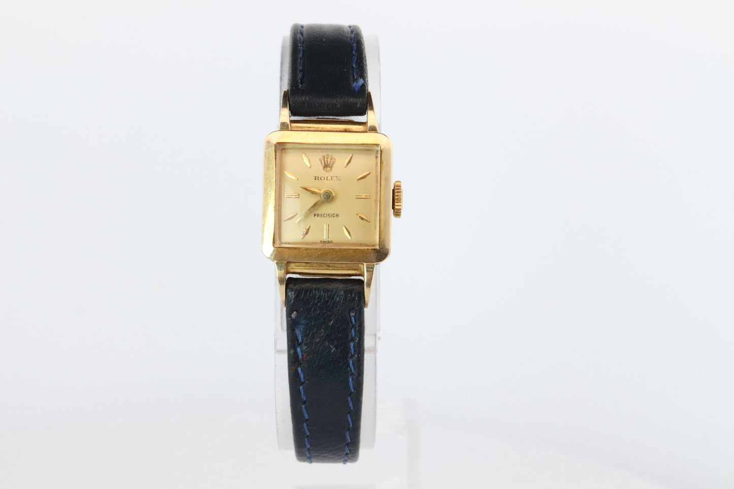 Rolex Womens Cocktail Watch. 9k YG 9179 Manual Windup. Square Case.
