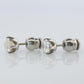 Diamond Stud Earrings. Platinum PT900 1ctw Diamond Claw Studs Earrings.