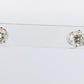 Diamond Stud Earrings. Platinum PT900 1ctw Diamond Claw Studs Earrings.