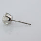 Diamond Stud Earrings. Platinum PT900 1ctw Diamond Claw Studs Earrings.