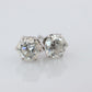 Diamond Stud Earrings. Platinum PT900 1ctw Diamond Claw Studs Earrings.