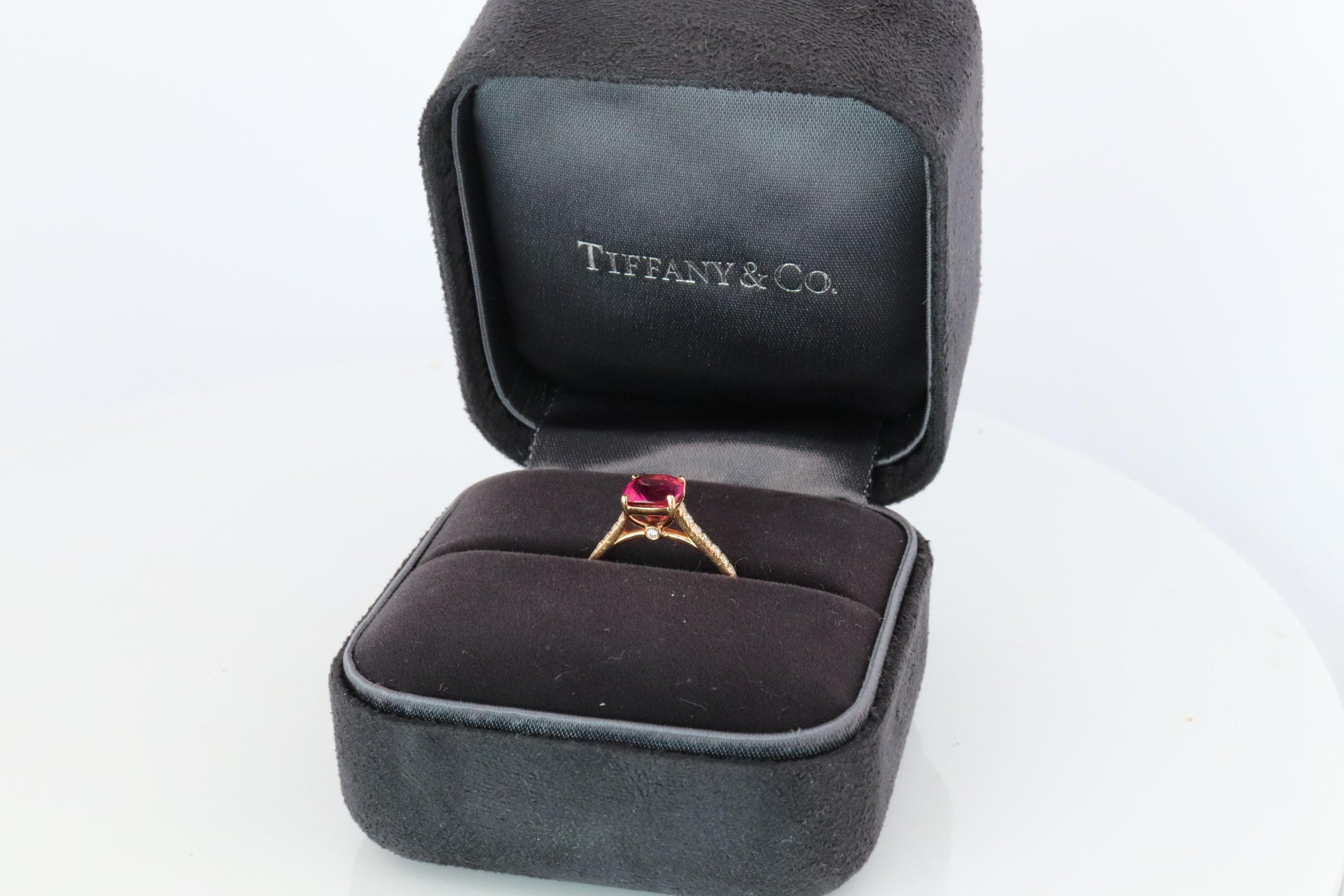 Tiffany and Co Tourmaline Ring. Tiffany Legacy Pink Tourmaline Diamond Ring.