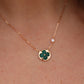 Louis Vuitton Malachite Blossom BB Sun Necklace LV 18k YG Diamond Pendant