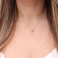 Vintage Tiffany Co Necklace. 18k Tiffany Green Peridot Kiss Around Pendant.
