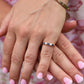 18k Tiffany and Co. Sapphire Pearl Ring. 18k Gold Tiffany Sapphire Eternity band