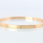 CARTIER Love Bangle Bracelet. Cartier SM Size 17 18k Yellow Gold Full Package.