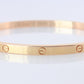CARTIER Love Bangle Bracelet. Cartier SM Size 17 18k Yellow Gold Full Package.