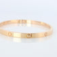 CARTIER Love Bangle Bracelet. Cartier SM Size 17 18k Yellow Gold Full Package.