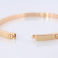 CARTIER Love Bangle Bracelet. Cartier SM Size 17 18k Yellow Gold Full Package.