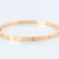 CARTIER Love Bangle Bracelet. Cartier SM Size 17 18k Yellow Gold Full Package.